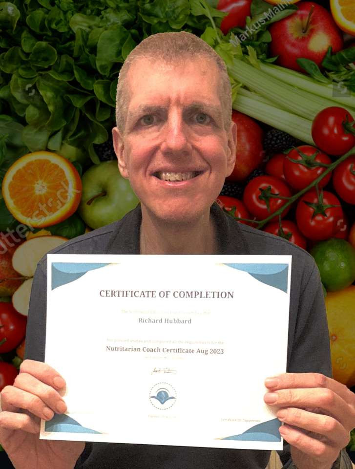 Rich receives his certificate