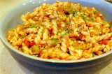 Ali’s Rotini With Chicken, Asparagus and Tomatos