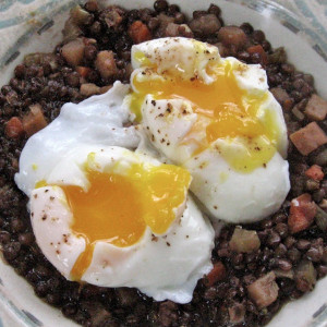 Doran’s Spiced Lentils and Poached Eggs