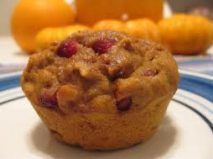 Healthy Pumpkin Pomegranate Muffins