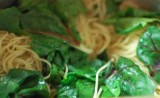 Jeff’s Spinach with Angel Hair Pasta Jeff’s Spinach with Angel Hair Pasta