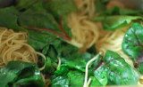 Jeff’s Spinach with Angel Hair Pasta